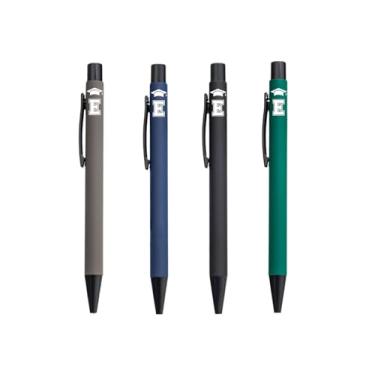 Imagem de Class of 2025, presentes de formatura com inicial, conjunto de 4 canetas esferográficas, canetas inspiradoras engraçadas, ferramentas de escritório para formatura - preta, E