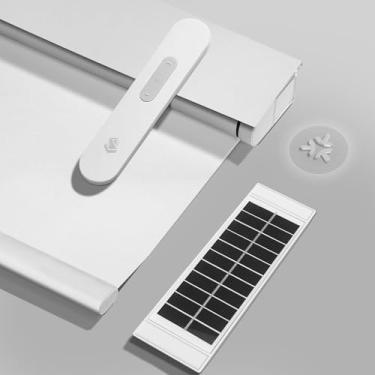 Imagem de MUSCLEAREA Persianas motorizadas com controle remoto, persianas inteligentes sem cubo funcionam com Alexa, persianas automáticas para janelas com motor Matter, persianas blackout sem fio, painel