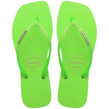 Imagem de Havaianas - Chinelo Havaianas Slim Square Glitter Neon