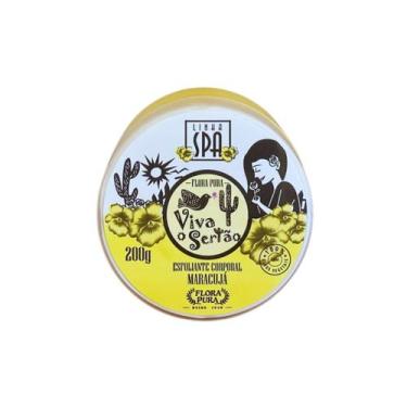 Imagem de Gel esfoliante corporal de maracuja 200g linha viva o sertao - Flora p