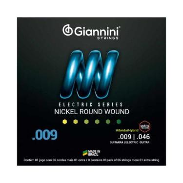 Imagem de Encordoamento giannini geegsth.9 p/guitarra hibrida 0.009