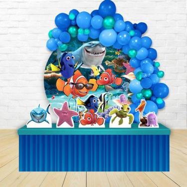 Imagem de KIT FESTA KIT FESTA PAINEL REDONDO Decoração Procurando Nemo 1,50X150 