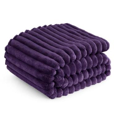Imagem de Cobertor Throw Bedsure Purple GentleSoft Cozy - 130 x 180 cm