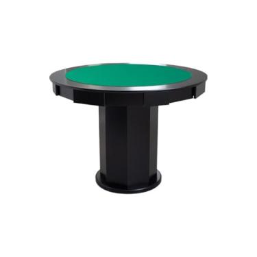 Imagem de Mesa de Carteado com Gavetas e Porta copos - 1,09x0,80 - Com xadrez - Verde