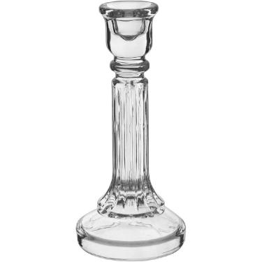 Imagem de CASTIÇAL PORTA VELA DECORATIVO HOME&CO ECO CRYSTAL 20x9x9cm TRANSPARENTE