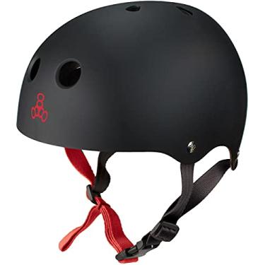 Imagem de Triple Eight Capacete de água Halo Sweatsaver para wakeboard e esqui aquático, borracha preta, pequeno