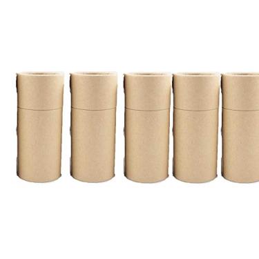 Imagem de Caixas de papelão vazias de papel kraft, caixa de embalagem de frasco de óleo essencial, caixa de embalagem de tubo de papel para presente, caixa de embalagem com tampa redonda de papelão, 5 peças (30 ml)
