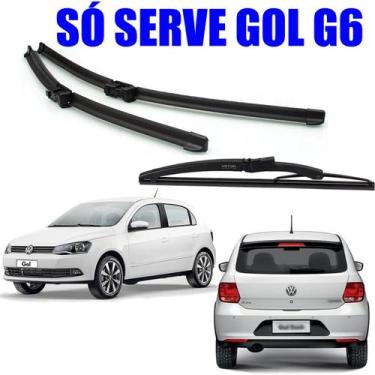 Imagem de kit 3 Palheta Limpador Parabrisa VW Gol G6 2013 2014 2015 2016 - APX  