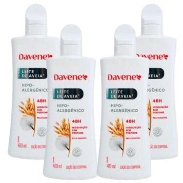 Imagem de 4UN Hidratante Leite Aveia Hipoalergenico 400ml Davene