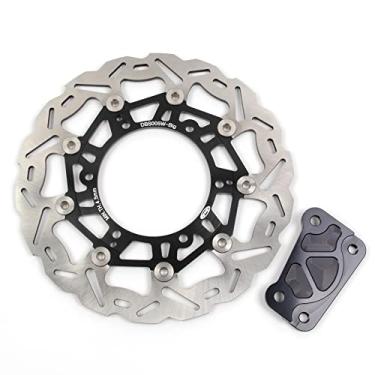 Imagem de 1 peça de rotor de disco de freio dianteiro flutuante grande para Yamaha YP250 MAJESTY 1996-1997, YP MAJESTY 250 DX 1998-2005, YP MAJESTY 250 DX ABS 1999-2005, peças pretas de acessórios de