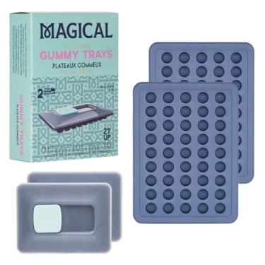 Imagem de Magical Butter Bandejas de goma antiaderentes de silicone para máquina de 2 ml - perfeitas para fazer doces duros, chocolate, gelatina DIY durável e fácil de limpar.