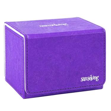 Imagem de Sanseking Magic Card Deck Box para MTG Single Deck Card Box serve para mais de 100 cartões TCG manga Tyvek® caixas de cartão de carregamento superior caixas de cartão Magic Gift para MTG TCG CCG