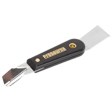 Imagem de Edward Tools Ferramenta De Esmaltação 2 Em 1 Prosource - Ferramenta Multiuso Para Raspar E Aplicar Pontas De Esmaltadores Estilo Push - Aço De Alto Carbono Polido - Cabo De Nylon À Prova De Solvent