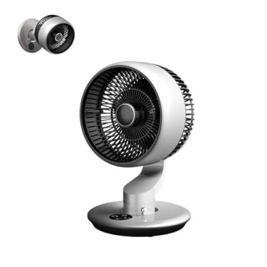 Imagem de SYBOYEGE Ventilador de mesa recarregável, ventilador de mesa pequeno USB, ventilador montado na parede, instalação de ventosa a vácuo atualizada, longa duração, operação silenciosa, para casa,