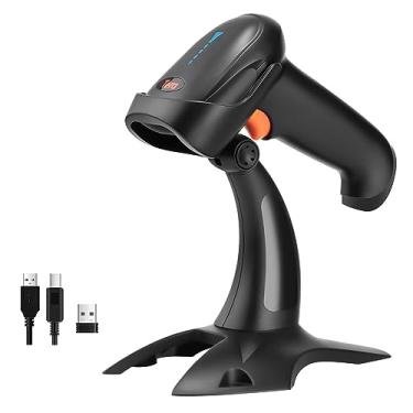 Imagem de Tera Scanner de código de barras sem fio Pro 1D 2D QR com suporte 3 em 1 funciona com Bluetooth e 2,4 G sem fio e USB com fio automático leitura rápida e precisa de código de barras de imagem com