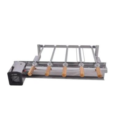 Imagem de Kit giratório churrasqueira pré - moldada Inox pré Regulável Lobo Chur