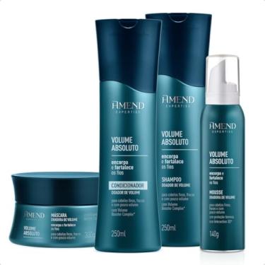 Imagem de Kit Amend Expertise Volume Absoluto Shampoo + Máscara + Condicionador + Mousse