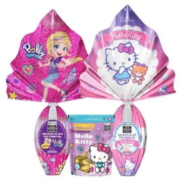 Imagem de Ovo De Páscoa Polly Pocket + Hello Kitty + Ovinhos Chocolate - Zuza