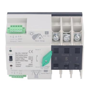 Imagem de Interruptor de Transferência Automática de Energia Dupla Fonte de Alimentação Confiável de Emergência 3P NLQ5 100 PC Retardador de Chama (100A)