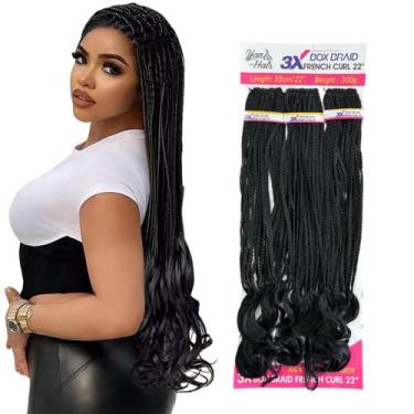 Imagem de Cabelo Box French Curl P/Crochet 55Cm 300g Fibra Premium - GM Hair, (1