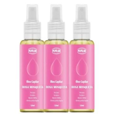 Imagem de Kit 3 Óleo Capilar Rosa Mosqueta 120Ml - Pepilon