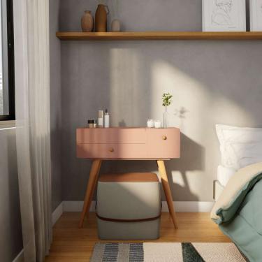 Imagem de Penteadeira com Espelho Jaspe Rosé