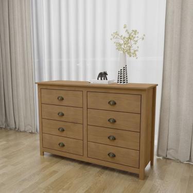 Imagem de Cômoda 8 Gavetas Madeira Maciça Topazio Freijó