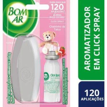 Imagem de Bom Ar Click Spray Cheirinho de Talco Completo (aparelho + refil)
