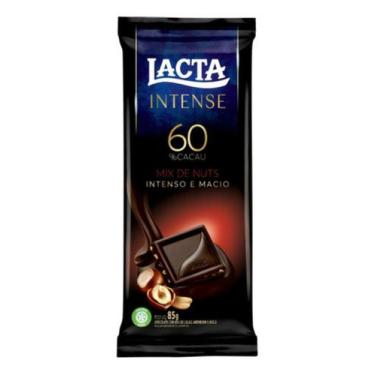 Imagem de Lacta Intense Chocolate 60% Cacau Mix De Nuts 85 G