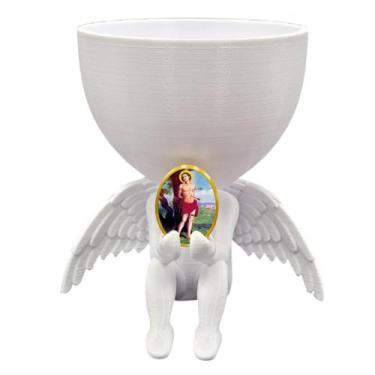 Imagem de Anjo da Guarda Anjinho São Sebastião Vasinho Decoração - Point da Fe
