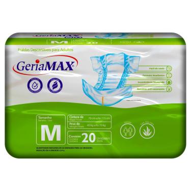 Imagem de Fralda Geríatrica Geriamax M com 20un Embalagem Econômica