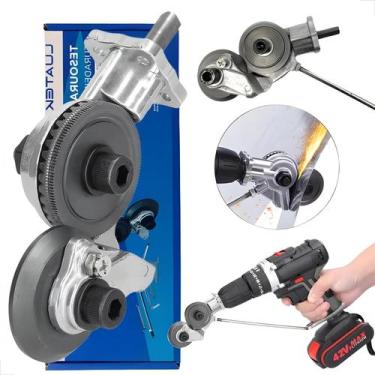 Imagem de Tesoura de Cortar Chapa para Parafusadeira Corte Plano com Encaixe Ráp