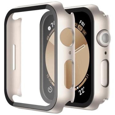 Imagem de Estojo com protetor de tela de vidro temperado para Apple Watch 44mm -