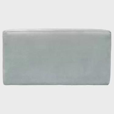 Imagem de Puff Puf Estofado Tecido Veludo 70X70X40 Suede Gigante Azul - Tapete M