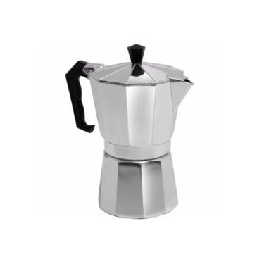 Imagem de Cafeteira Italiana Moka Alumínio Prepara até 6 Xícaras Café Expresso