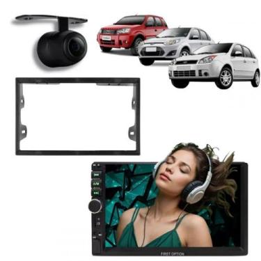Imagem de Central Multimídia 2 Din Mp5 Ford Fiesta Câmera Moldura - First Option