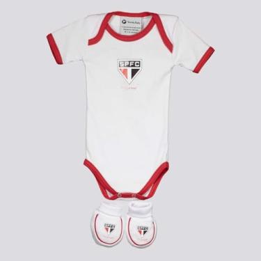 Imagem de Body e Pantufa São Paulo Branco Torcida Baby