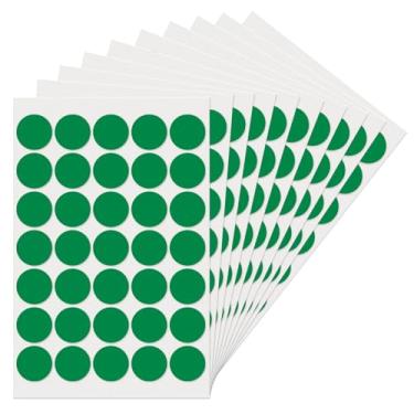 Imagem de YIKIADA Adesivos de pontos verdes etiquetas redondas de 2,5 cm, adesivos de codificação de cores, etiquetas coloridas para escritório, sala de aula, casa, quintal, venda 350 peças