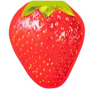 Imagem de ban.do Novidade bloco de notas com 80 folhas, bloco de notas engraçado/fofo para trabalho/escritório em forma de fruta, morango