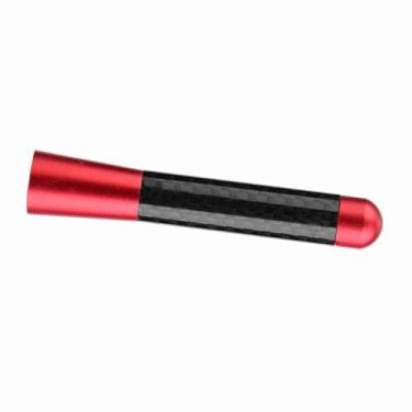 Imagem de Antena de Carro CF Antena CF Aérea Curta, Ajuste Universal para Substituição Ideal para Pregos para, (Vermelho)