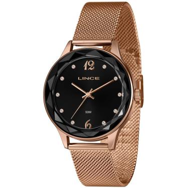 Imagem de Relógio Lince Feminino Analógico Rosê Preto Lrr4826l40 P2rx