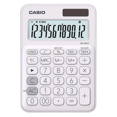 Imagem de Calculadora De Mesa Casio Branca - Ms-20uc-we-w-dc