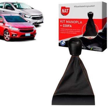 Imagem de Manopla + Coifa Chevrolet Onix E Prisma 2013 Até 2019 - 5M - Nat, Lara