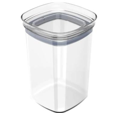 Imagem de Conjunto de 3 Potes Herméticos Empilháveis Acrílico Transparente com Tampa