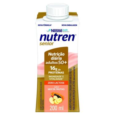 Imagem de Nutren Senior Zero Lactose Sabor Mix de Frutas com 16g de Proteínas 200ml
