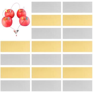 Imagem de Mobestech 10 Pares De Tiras De Cobre E Zinco Folhas De Cobre E Zinco Suprimentos Experimentos Científicos