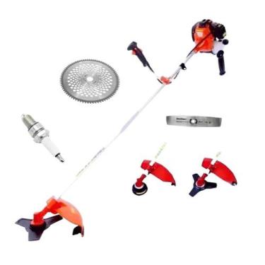 Imagem de Roçadeira A Gasolina 63Cc + 2Un De Vela + Facão + Disco - Nakasaki