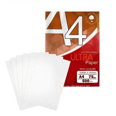 Imagem de Papel Sulfite A4 Office 210mm x 297mm Branco 75G 500 Folhas - Chamex