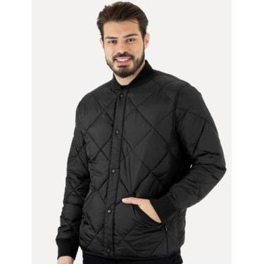 Imagem de Jaqueta Calvin Klein Jeans Dupla Face Bomber Reversivel Preta, L/G