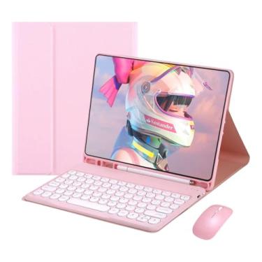 Imagem de Capa + Mouse + Teclado Redondo Para Samsung Tab A9 Plus 11 Polegadas X210/X216/X218